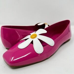 Katy Perry Collections Fuchsia Flats with Daisy Detail